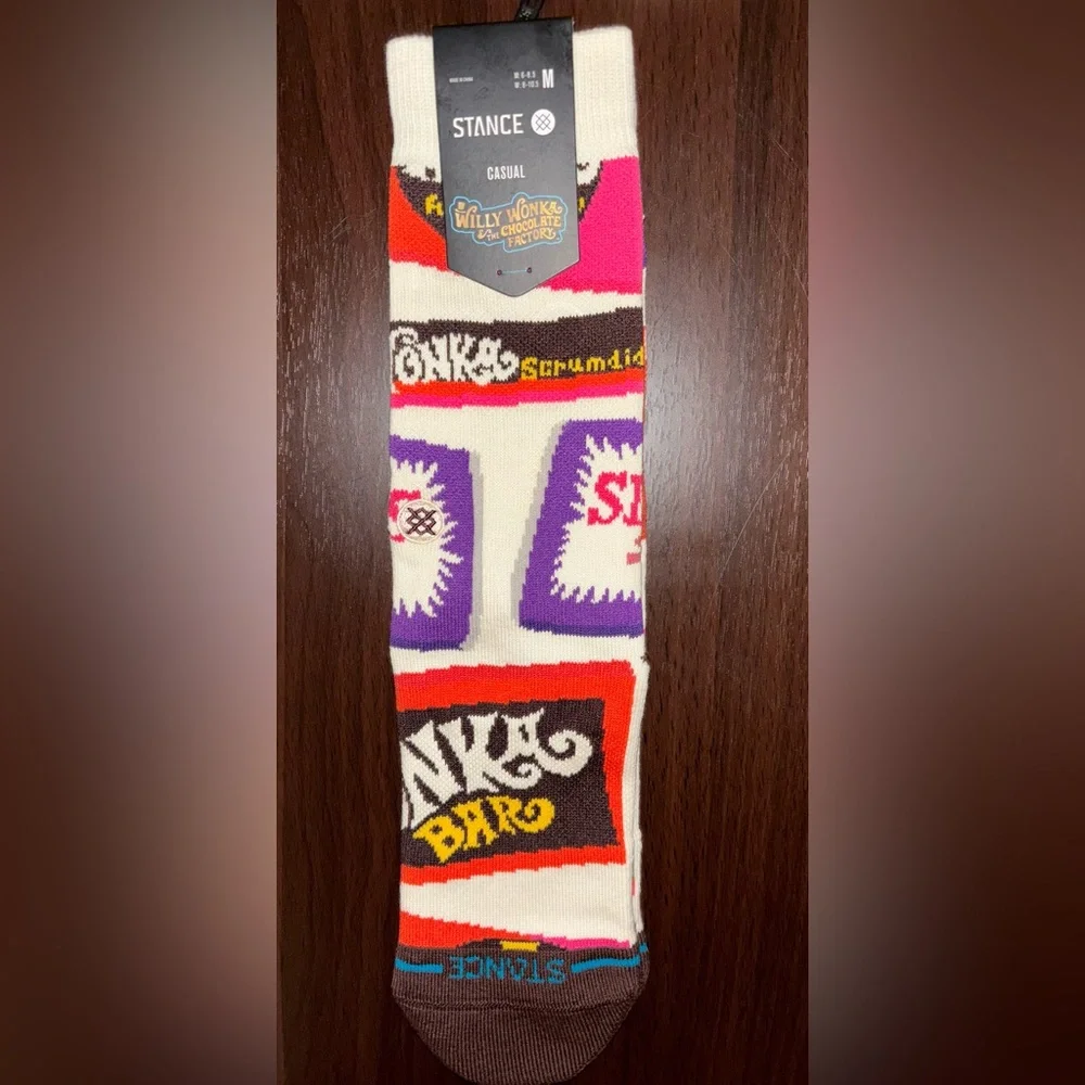 WILLY WONKA STANCE NOVELTY CREW SOCKS NWT MEN’S SHOE SIZE 6-8.5